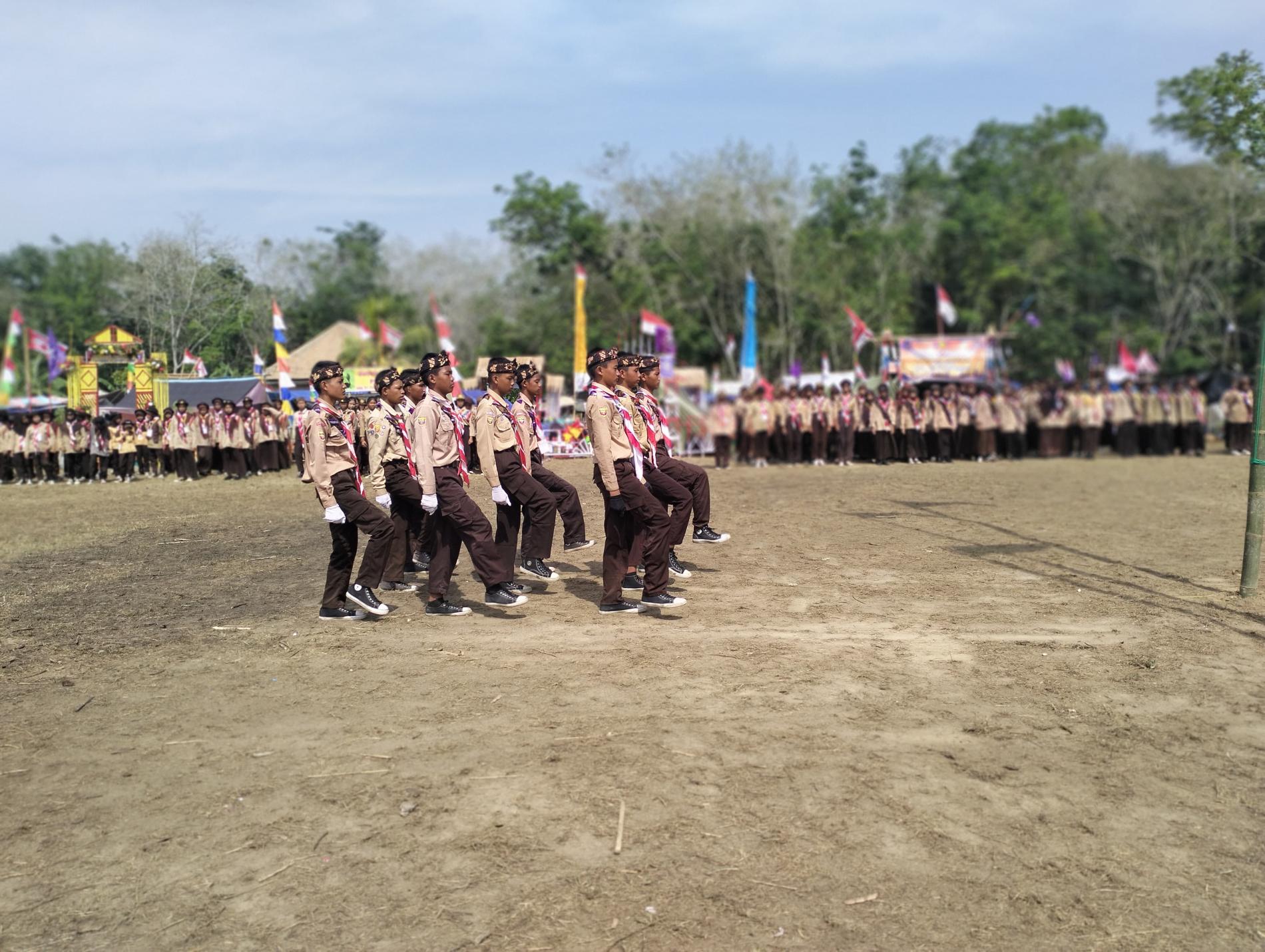 Memperingati Hari Pramuka ke 63 Kwartir Ranting Pramuka Kecamatan Semendawai Timur