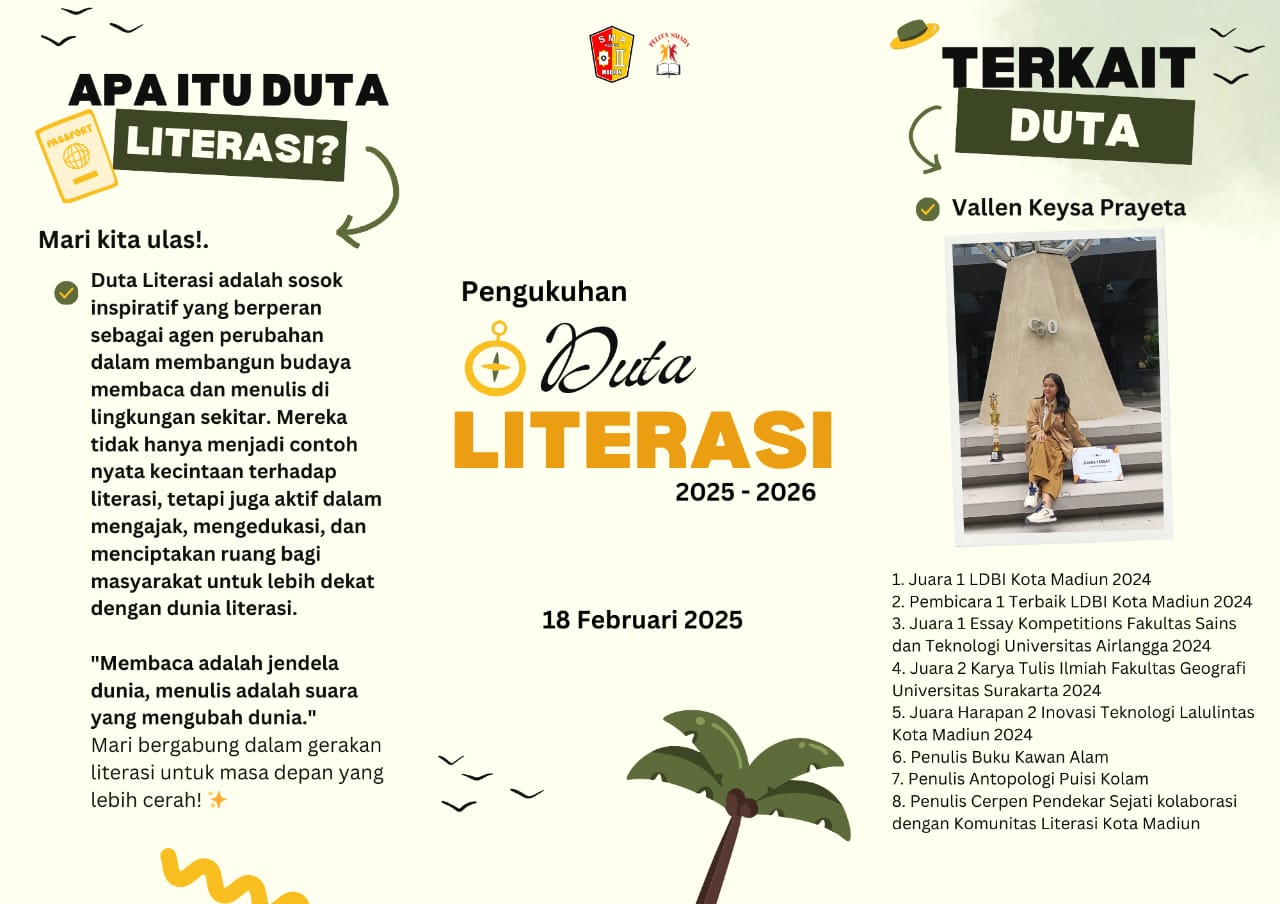 Pengukuhan Duta Literasi 2025-2026